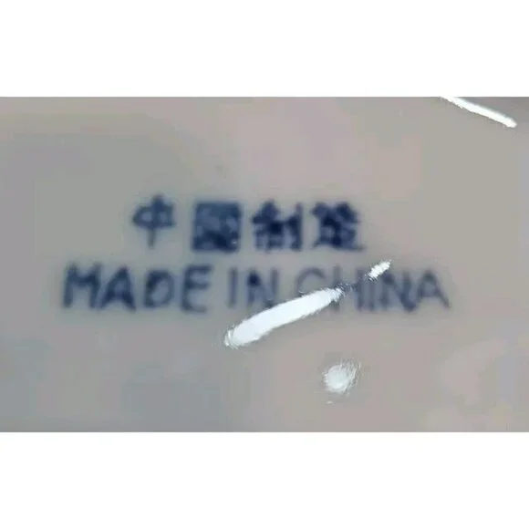 Vtg Chinese Ginger/Temple Jar Temple with Lid Pink Florals Green Leaves on White